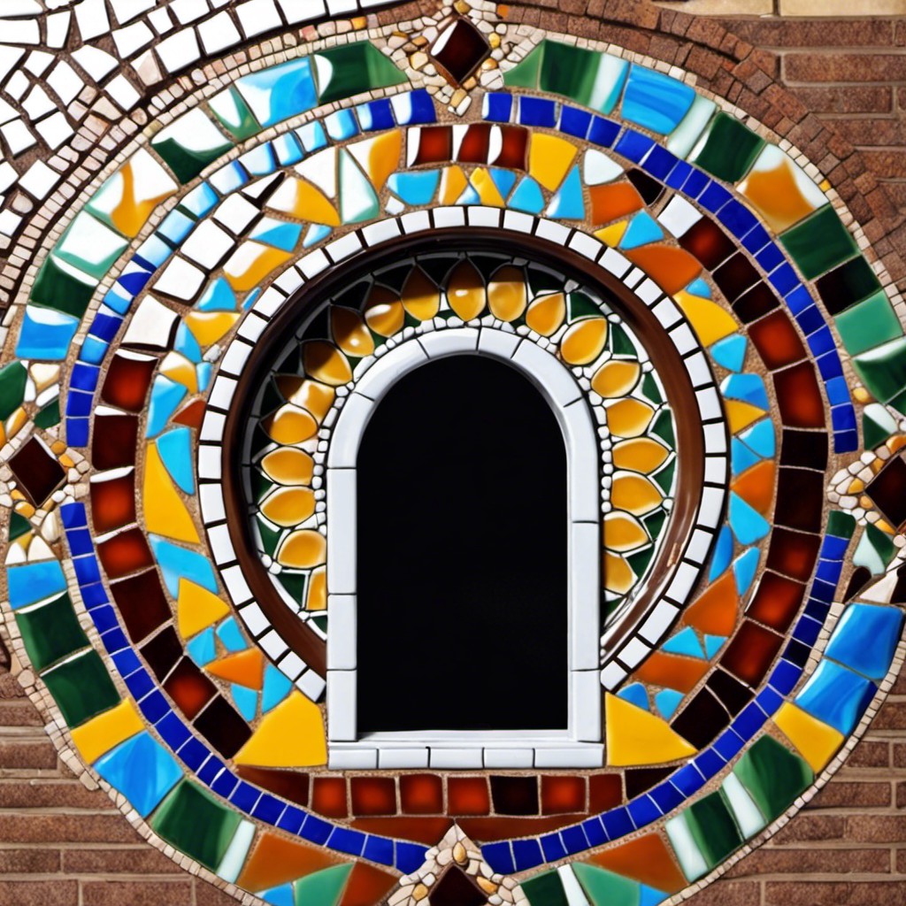 mosaic tile art plate