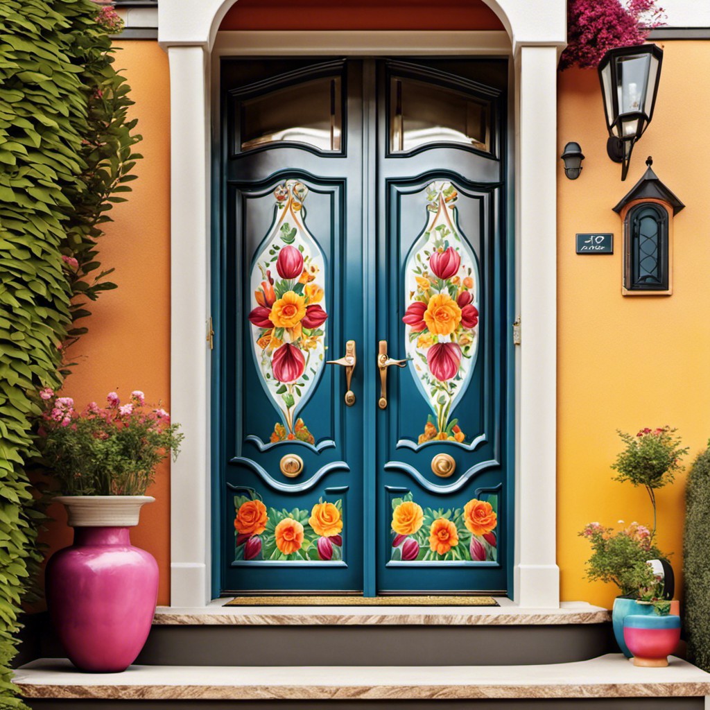 painted door murals