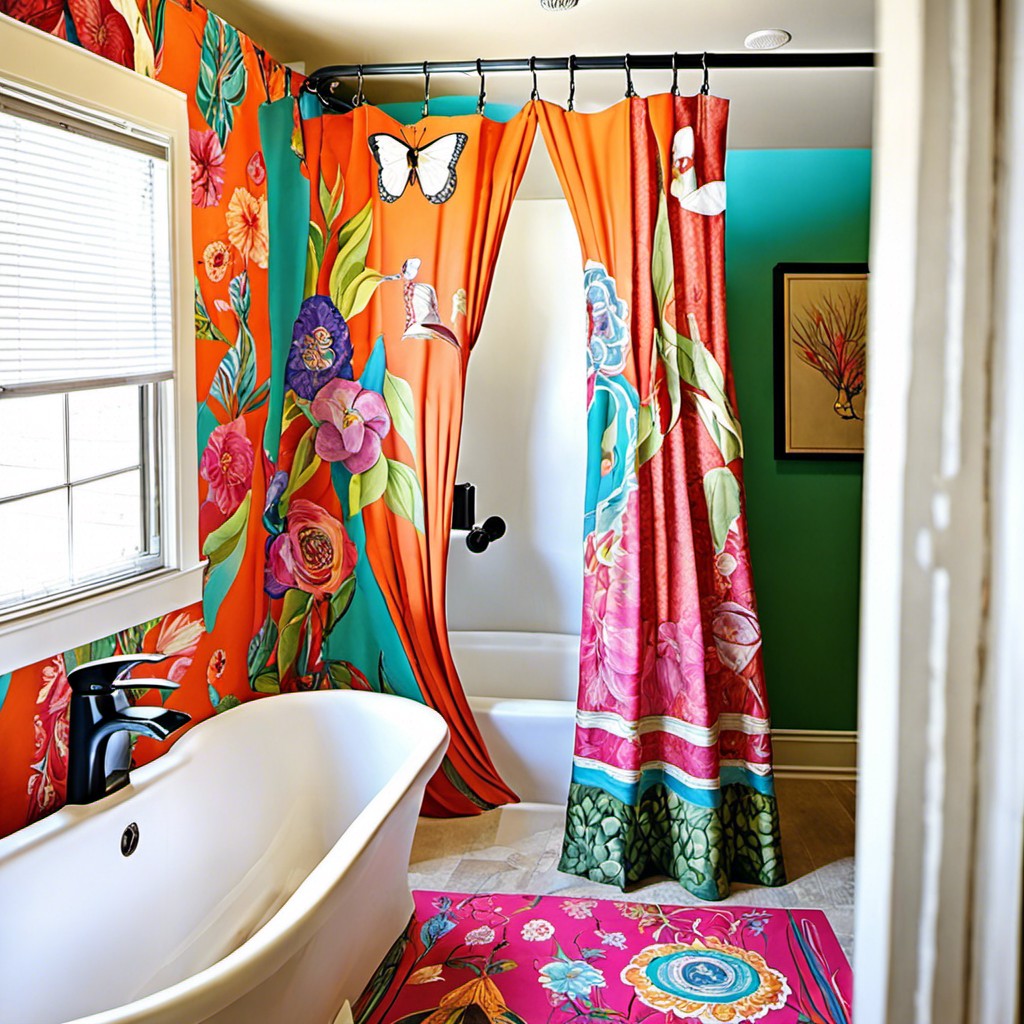 repurposed shower curtains