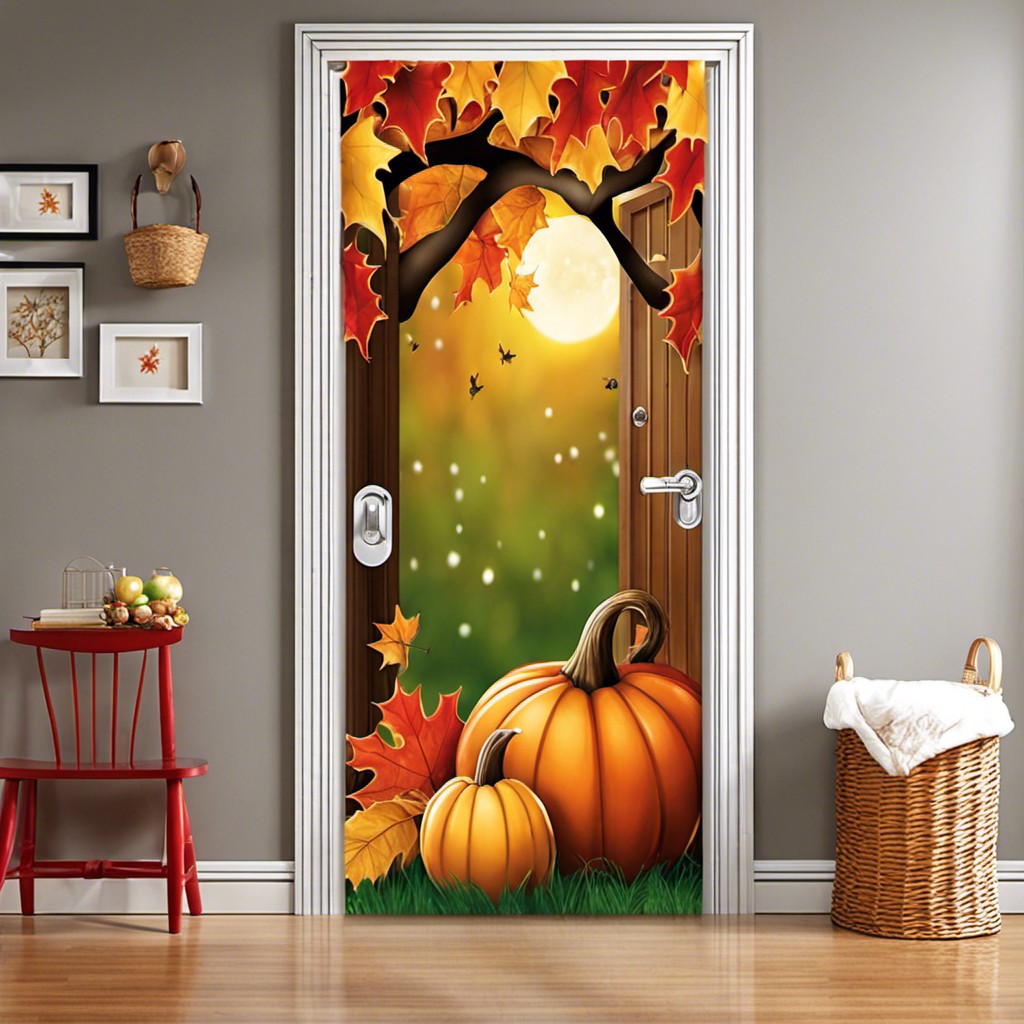 seasonal theme fabric door cover