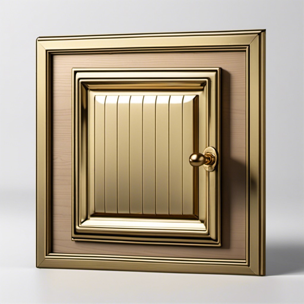 shiplap panel with brass handle