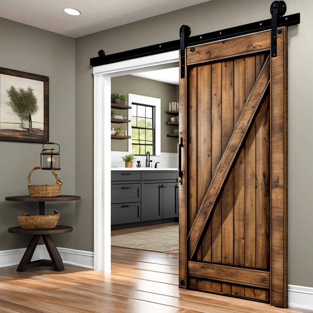 sliding barn door attic access