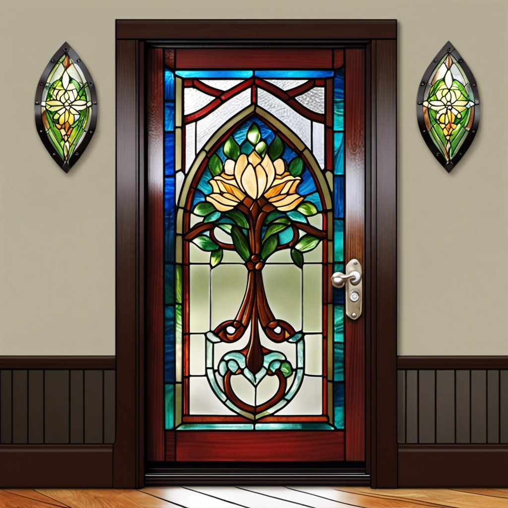 stained glass door