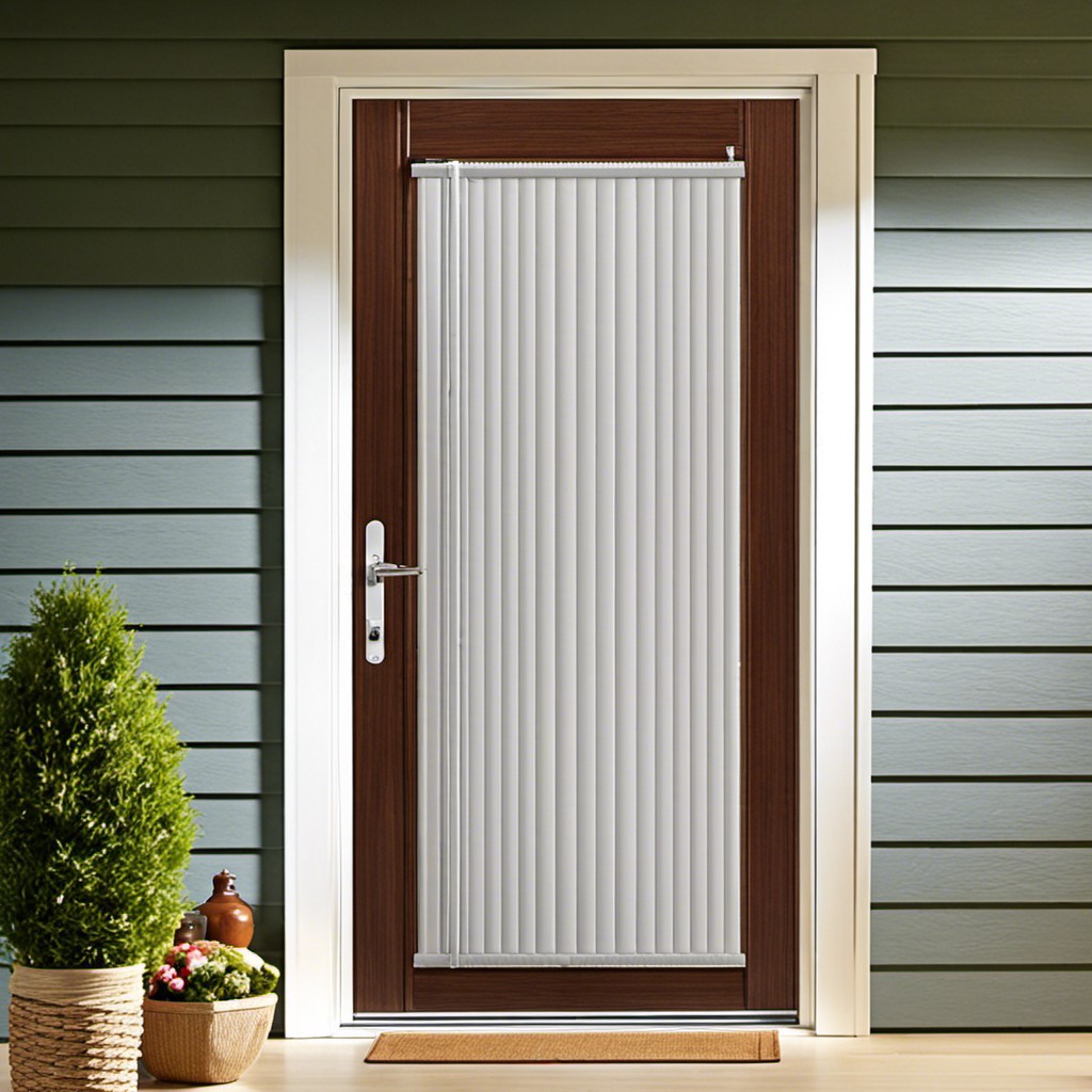 thermal insulated door blinds