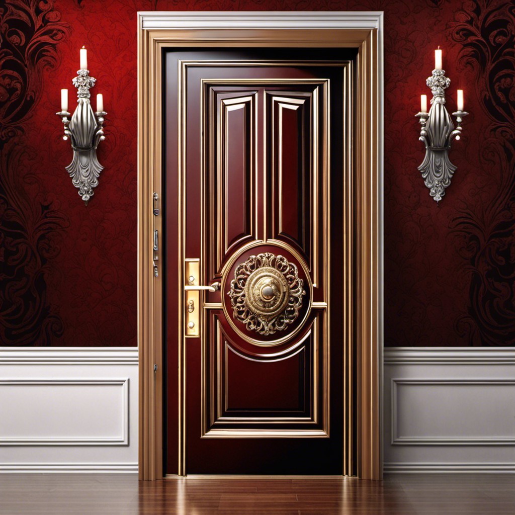 velvet fabric door cover for luxury vibes