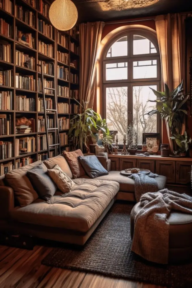 Home Library Reading Nook Nugget Couch