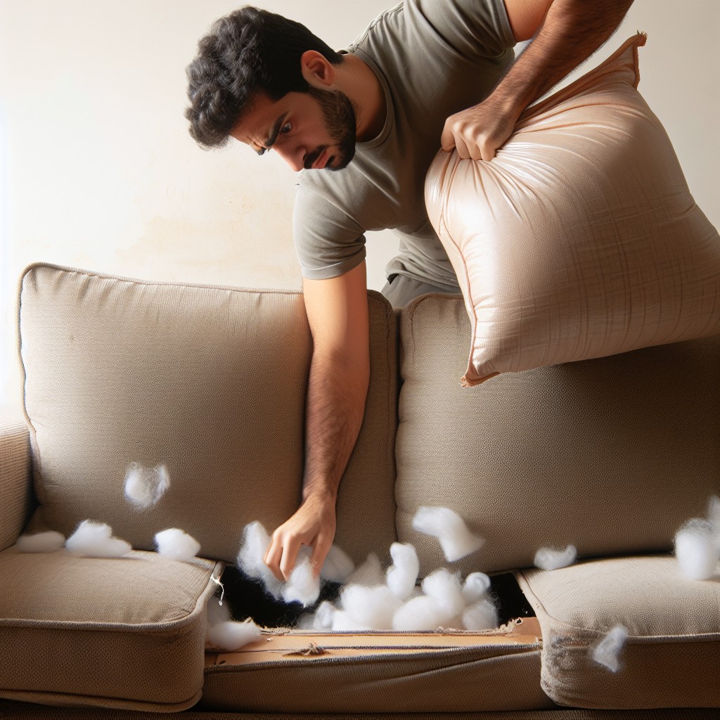 adding extra stuffing to cushions