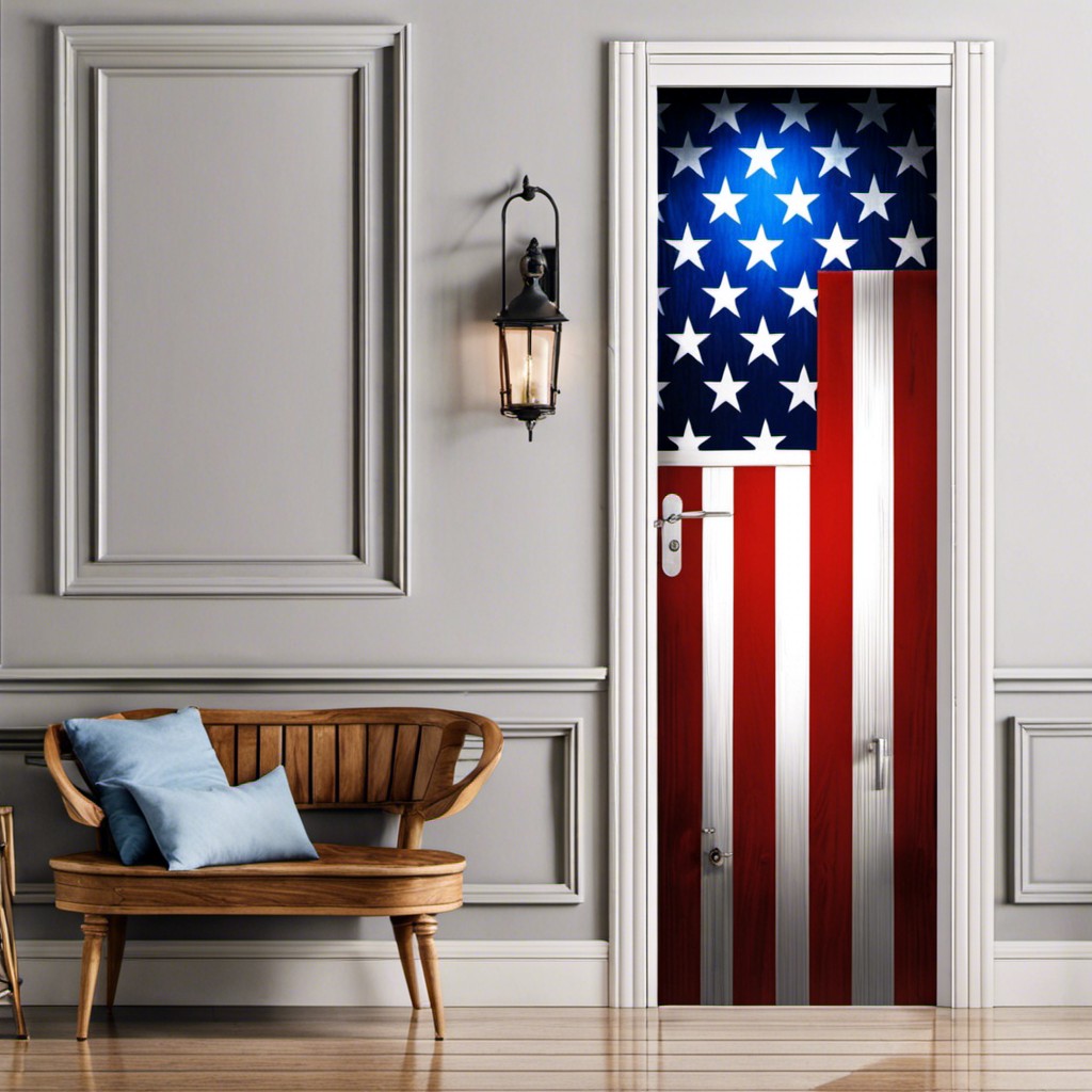 american flag door cover for july 4th