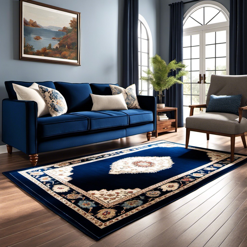 blue toned persian rug