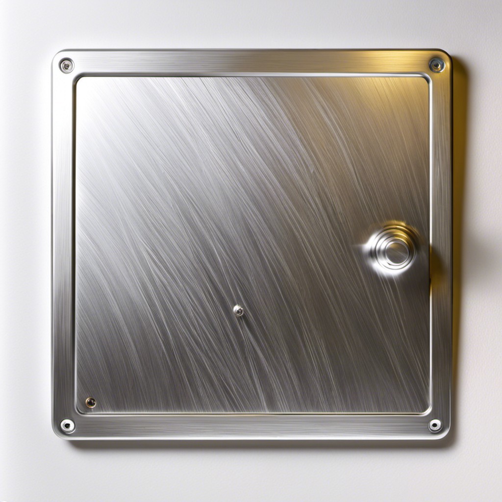 brushed aluminum panel