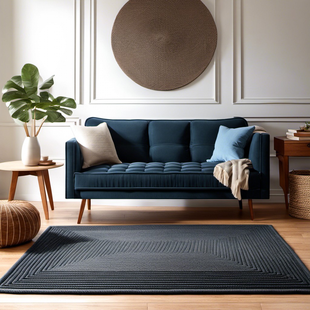 charcoal grey braided rug