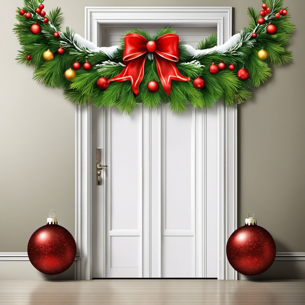 christmas garland door cover