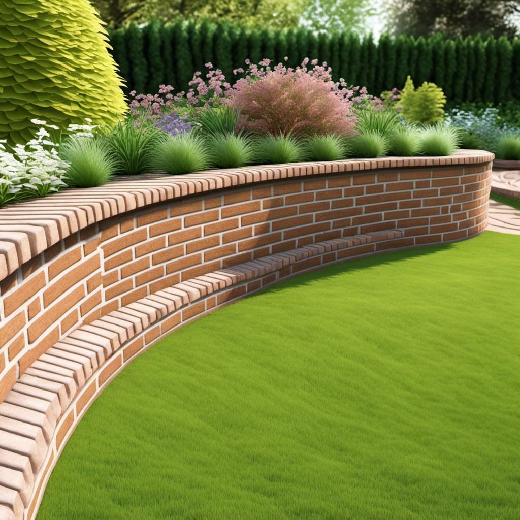 curved brick retaining wall