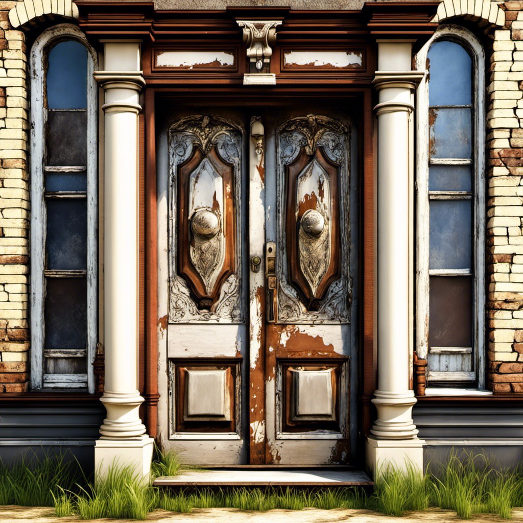 decaying victorian style door