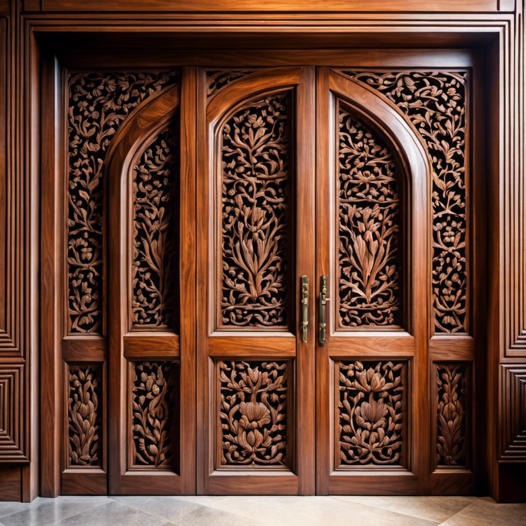 decorative carved wooden screens