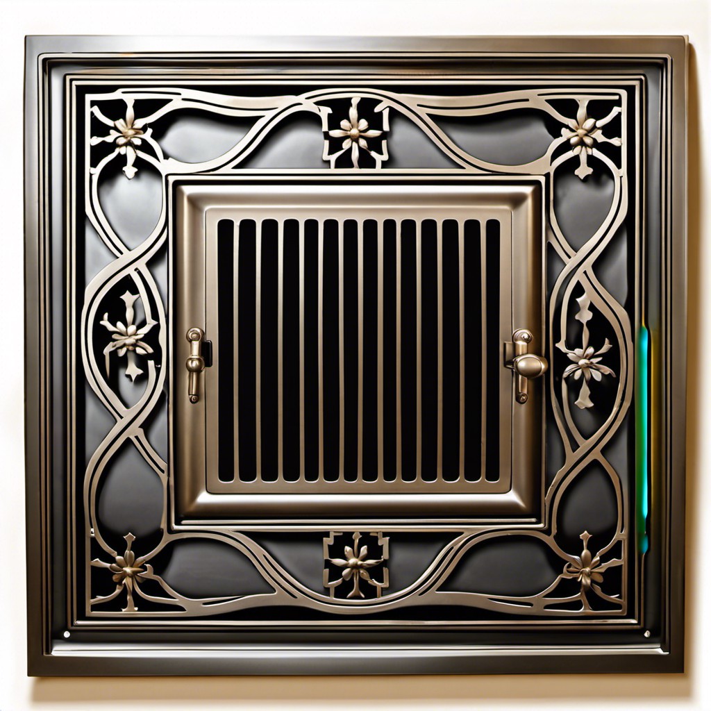 decorative metal grille panel