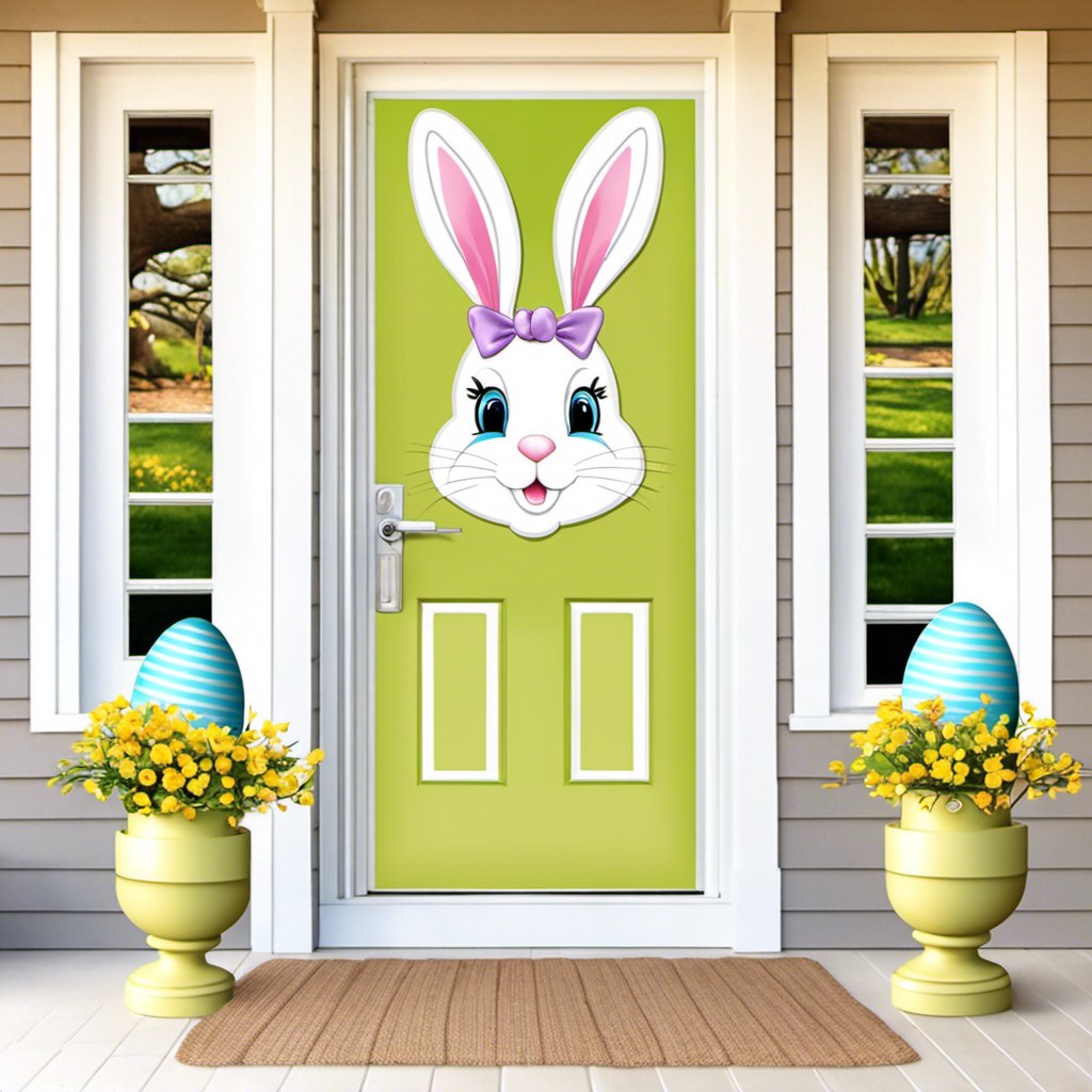 easter bunny door cover