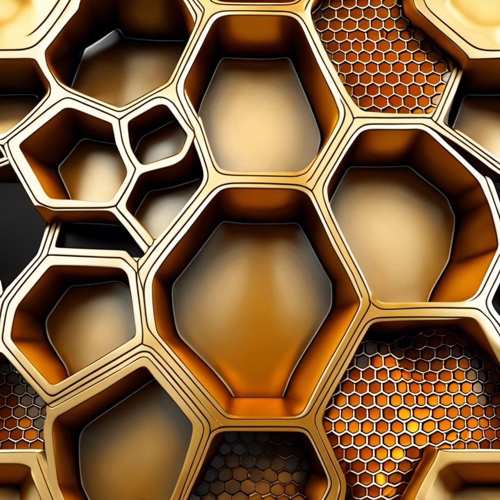fantasy inspired honeycomb wall