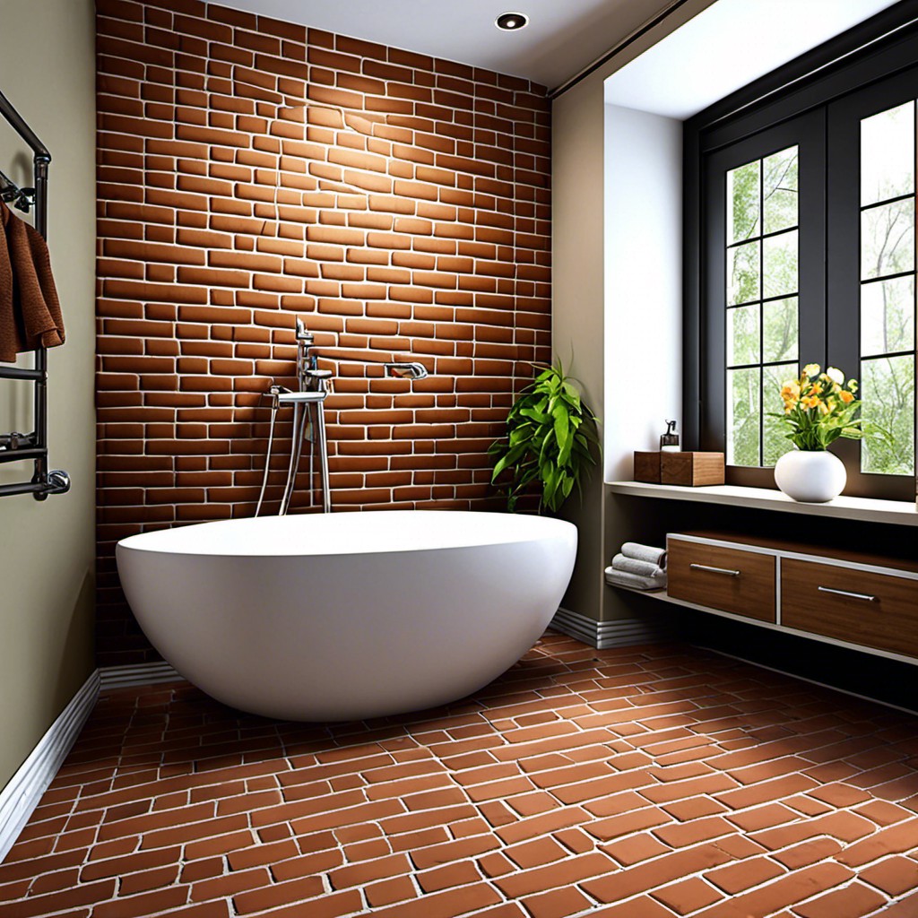 faux brick wall covering