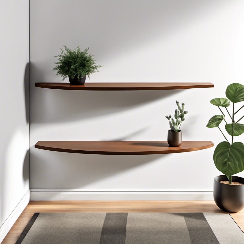floating shelf for a minimalist look