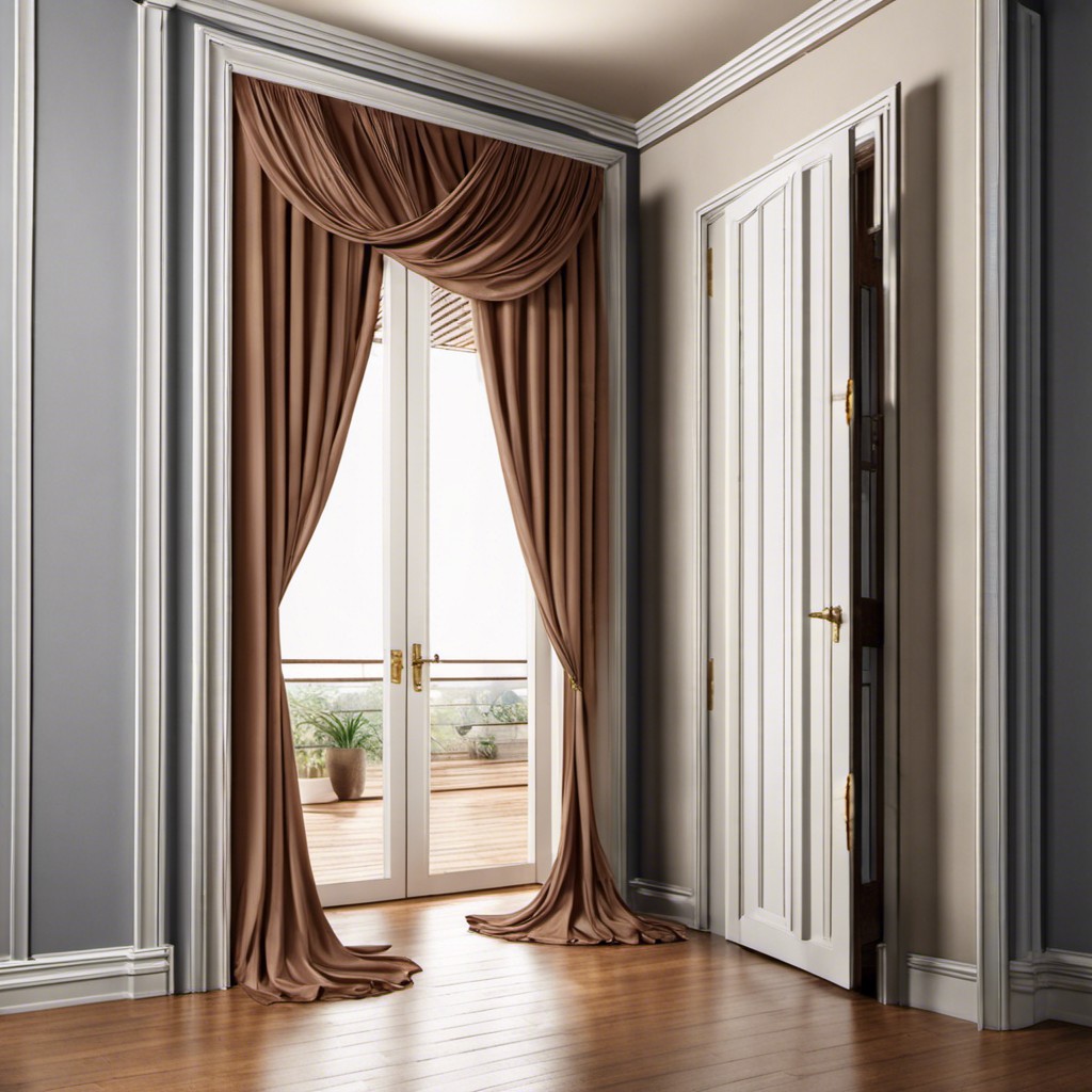 flowing fabric drapes