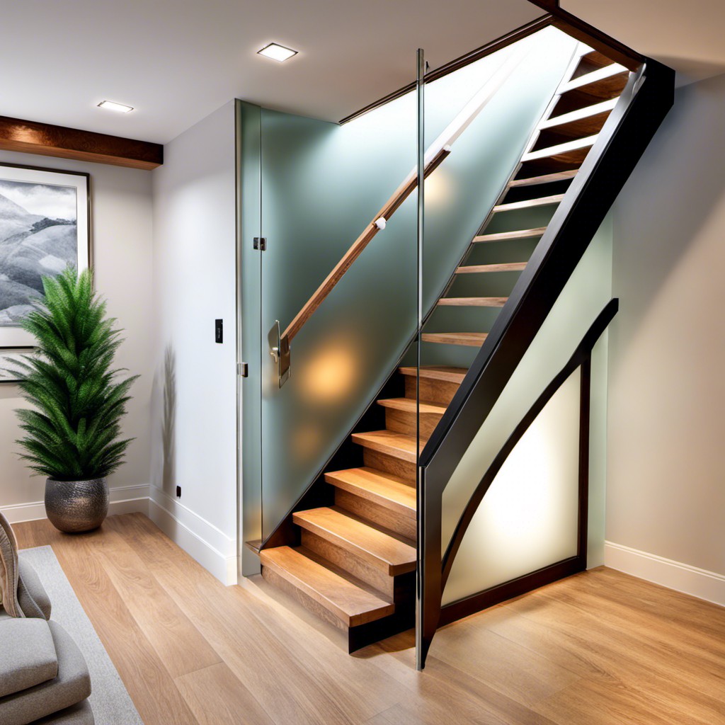 frosted glass door for privacy