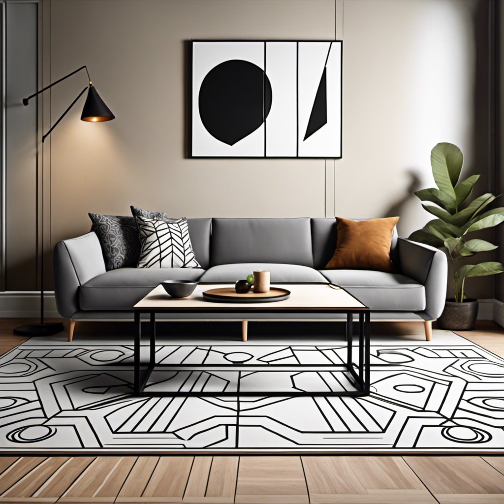 geometric patterned table