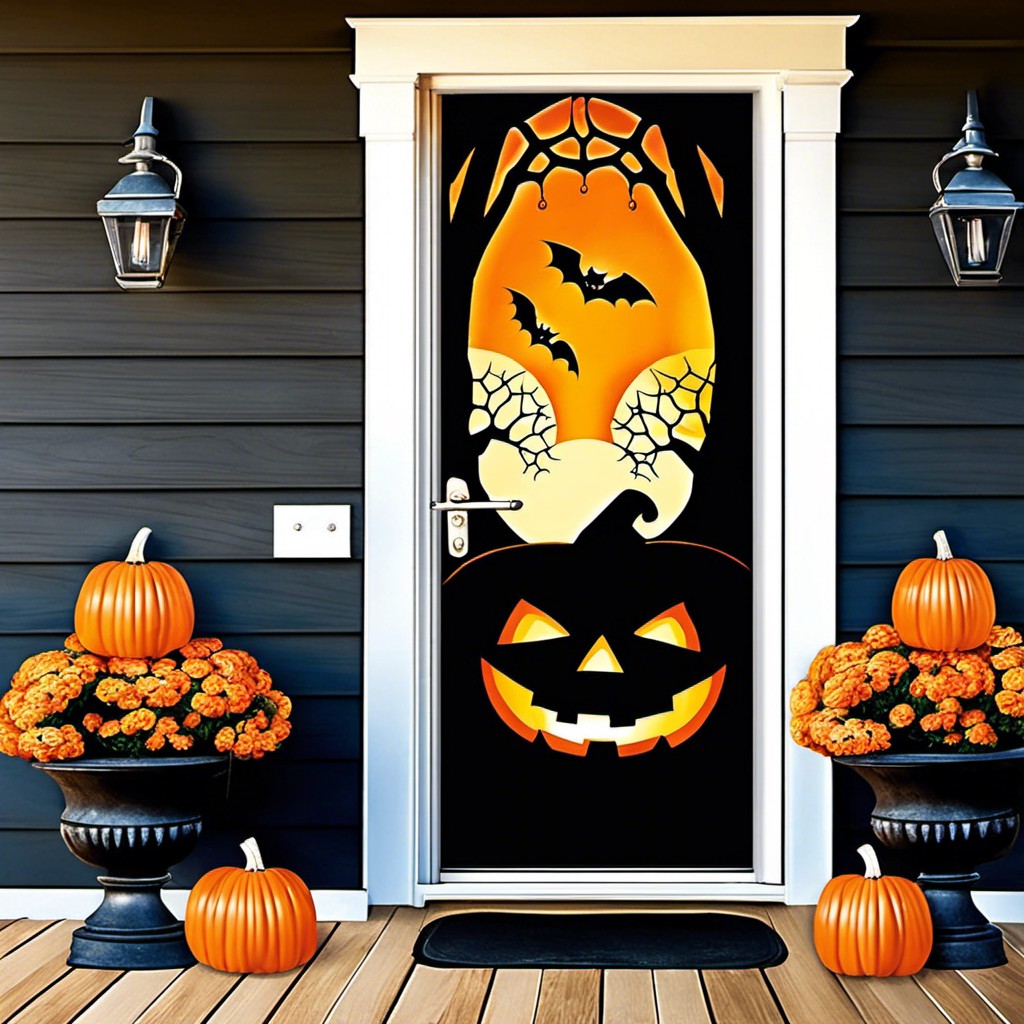 halloween themed door cover