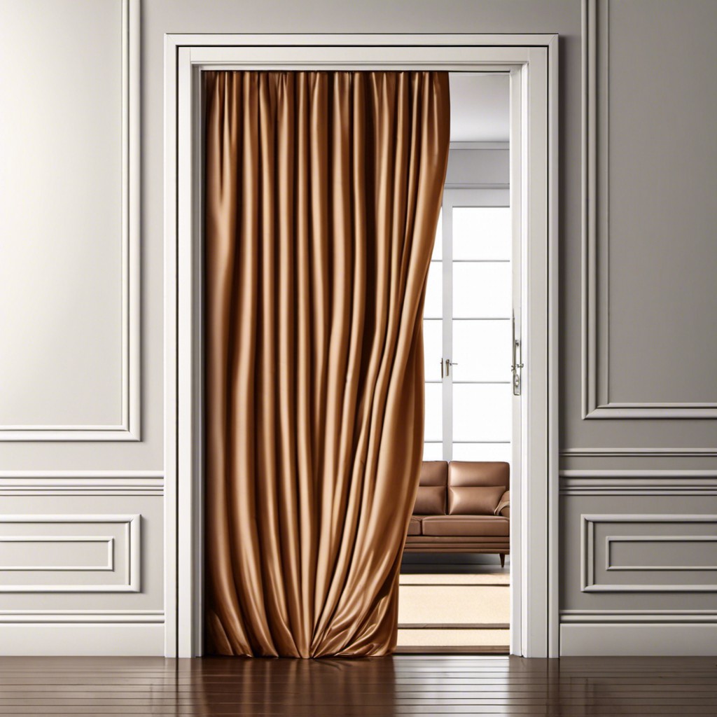 hang heavy curtains near the door