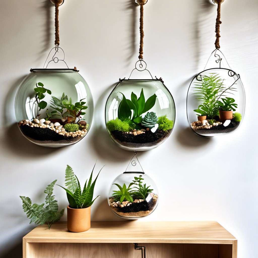 hanging terrariums