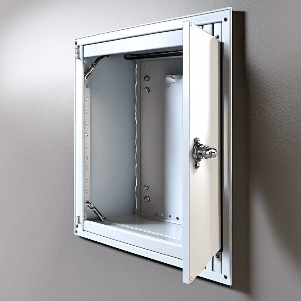 hinged wall access panel