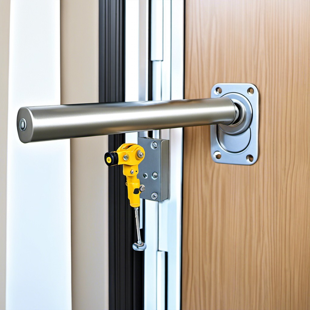 install a pneumatic door closer