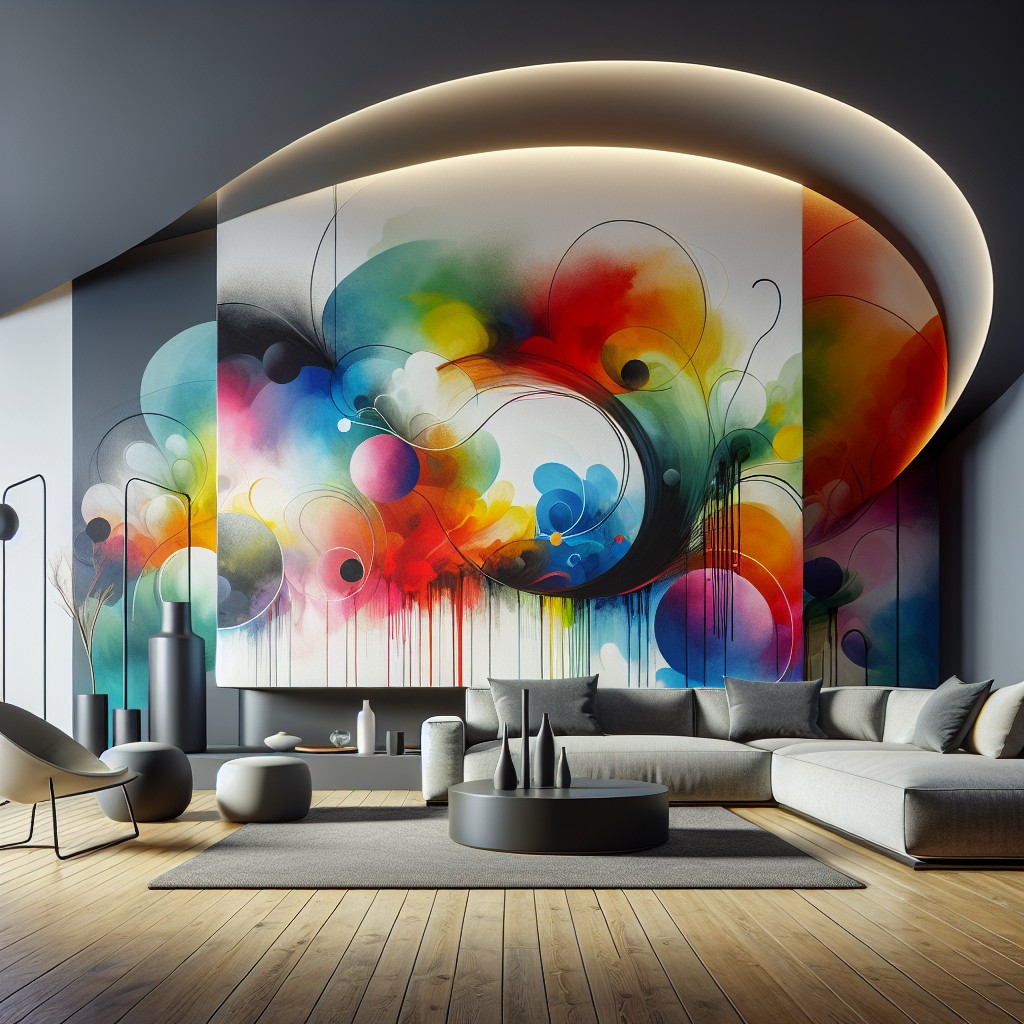 integrating murals to compliment curved walls