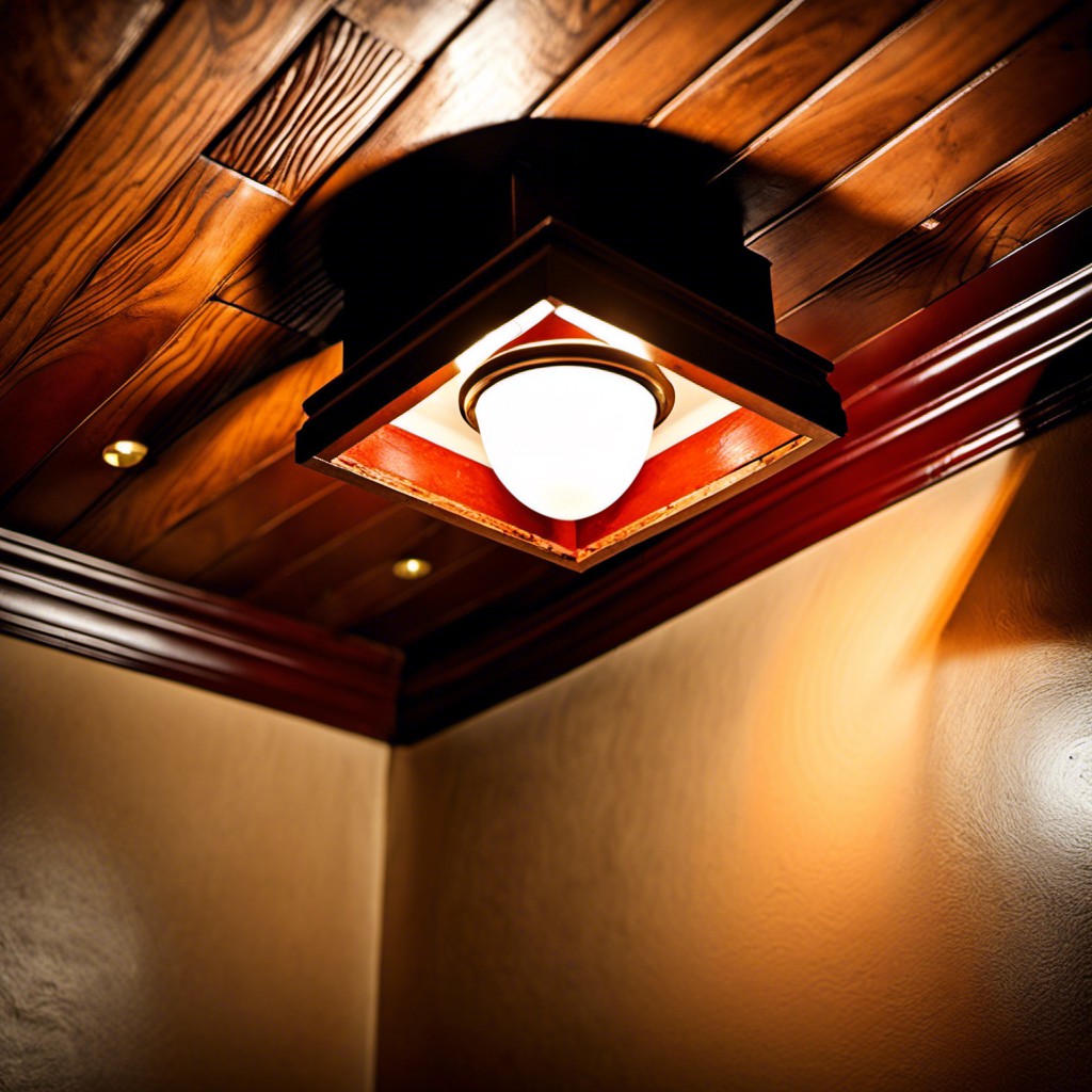 light fixture secret door