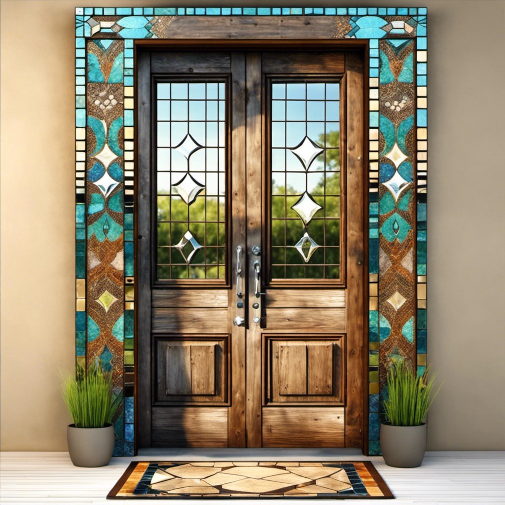 mirror mosaic door
