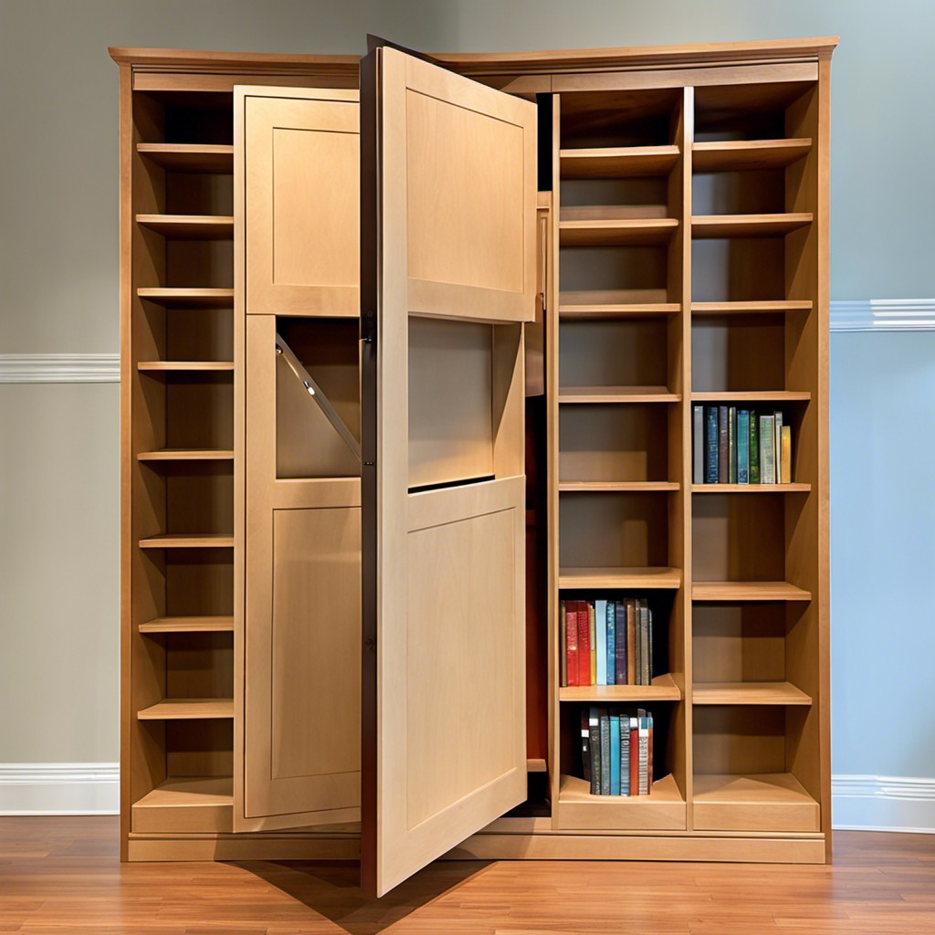 movable bookcase access