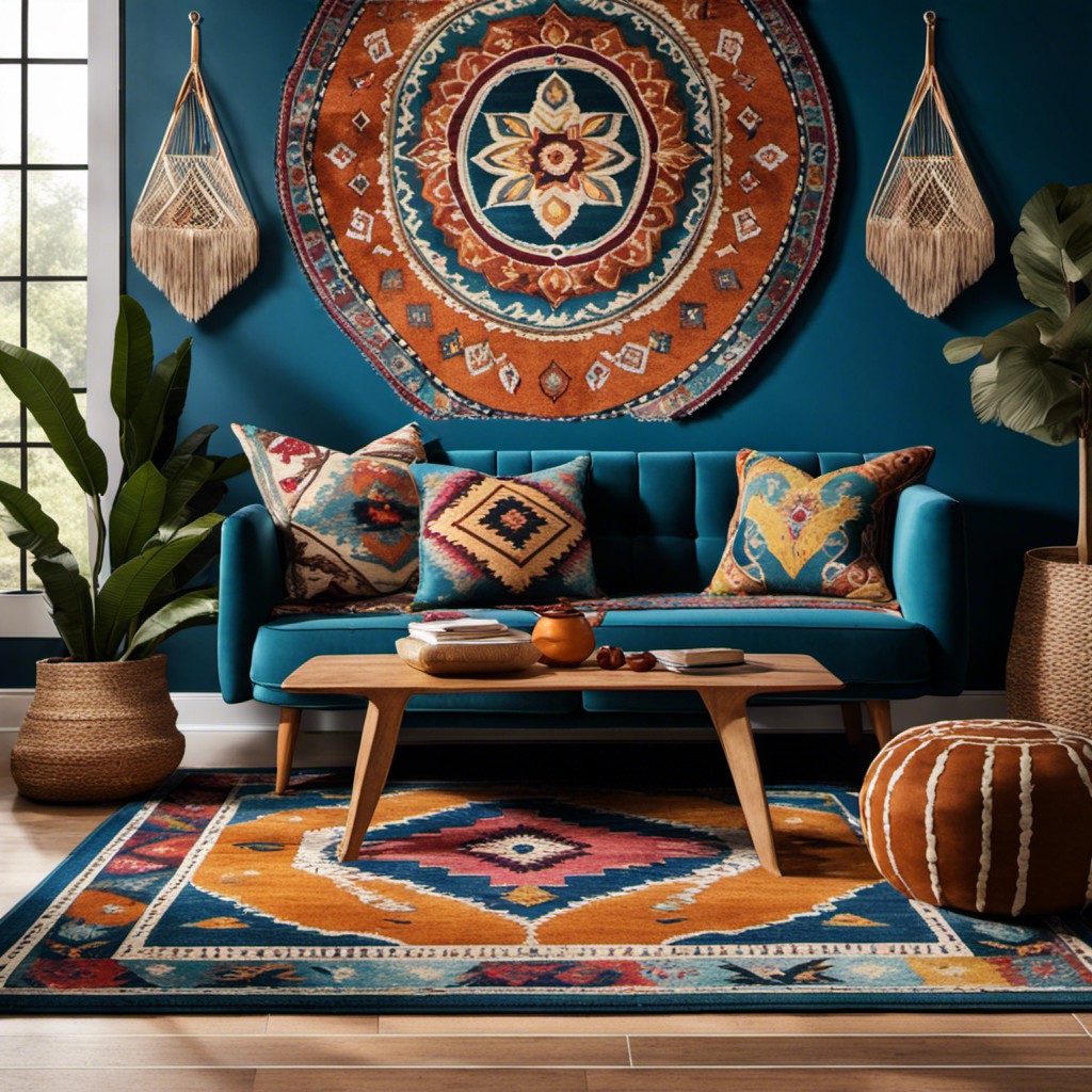 multi color bohemian rug