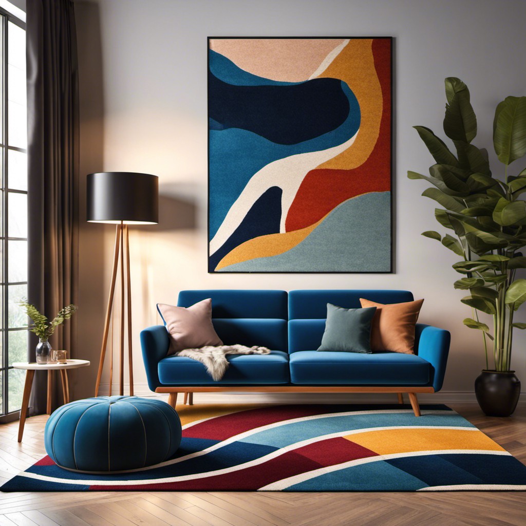 multicolor abstract rug