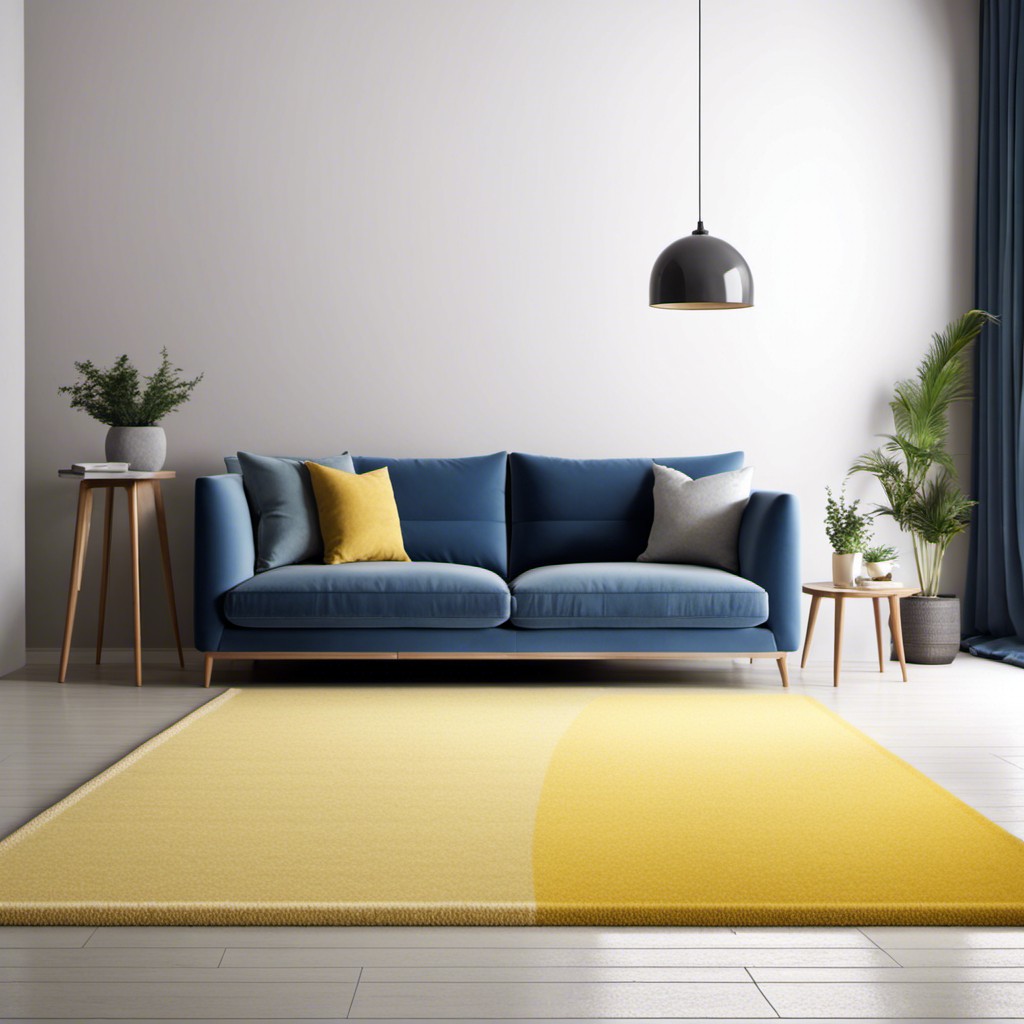 pale yellow modern carpet