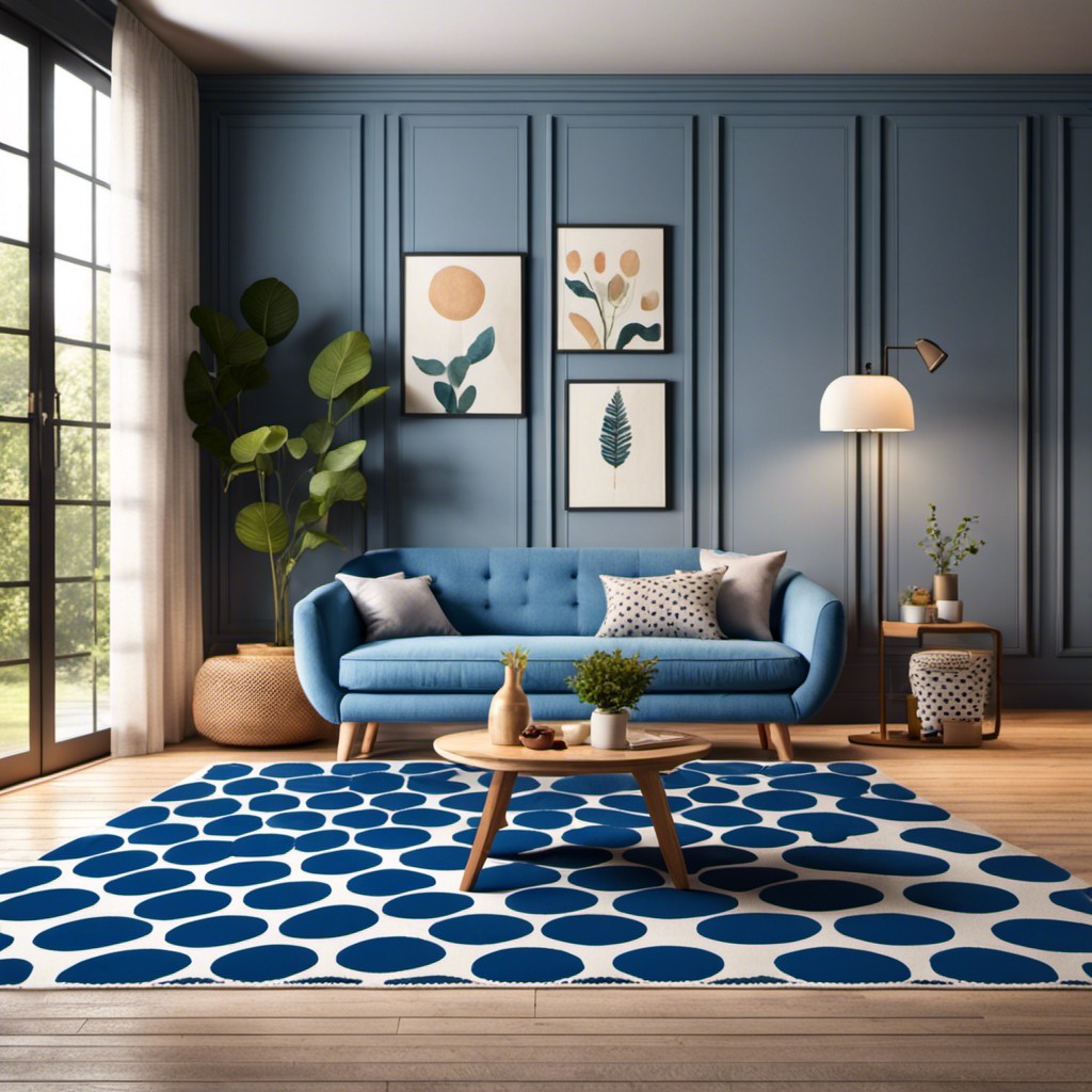 polka dot rug