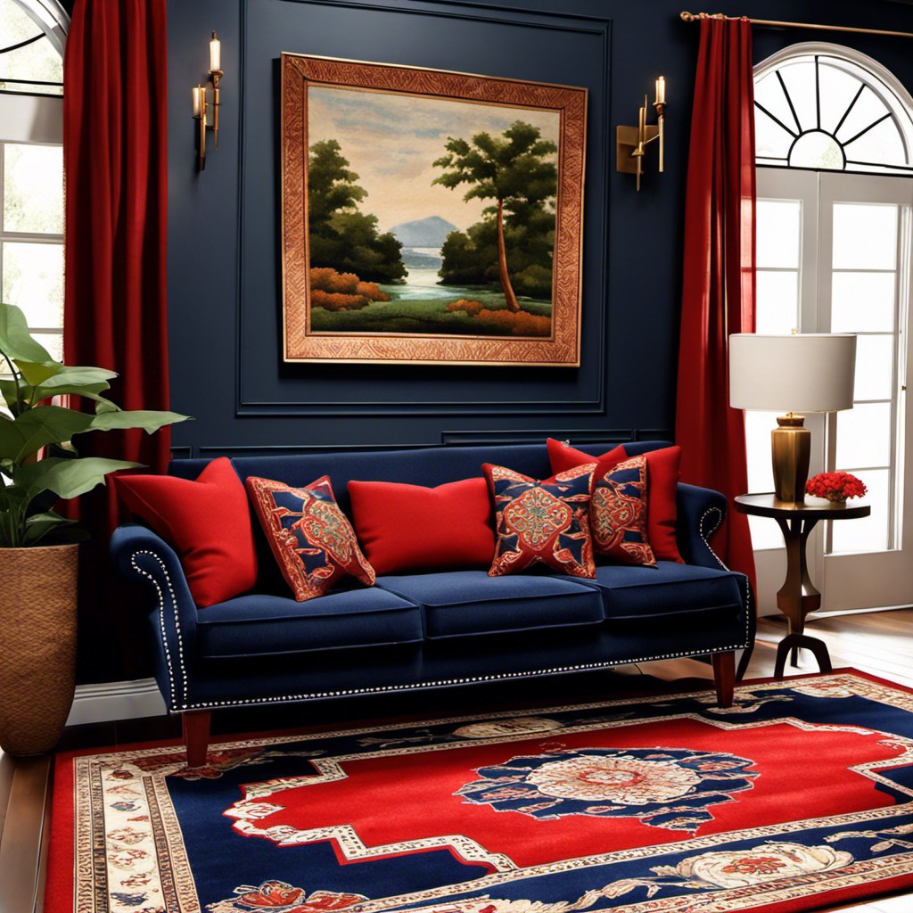 20 Perfect Rug Ideas for a Navy Couch: Your Ultimate Living Room Decor ...