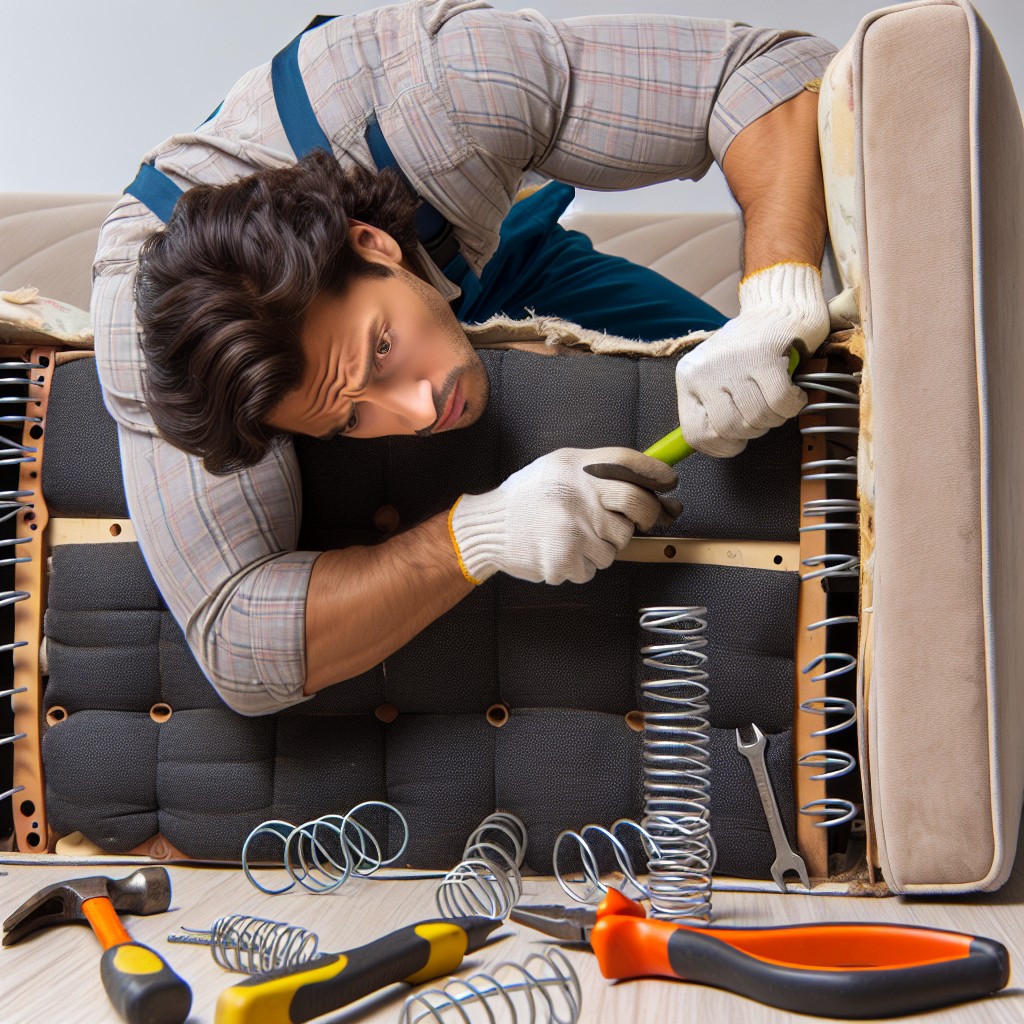 repairing or replacing couch springs