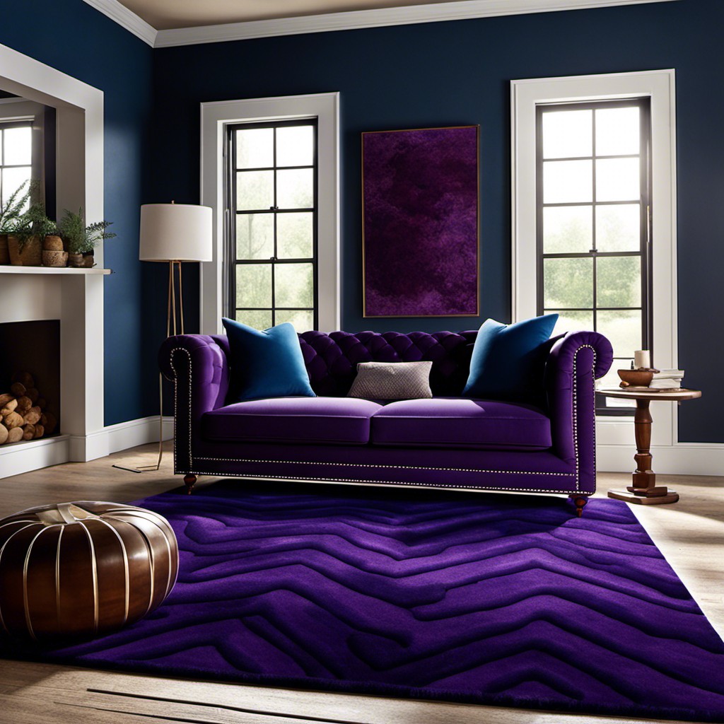 rich purple rug