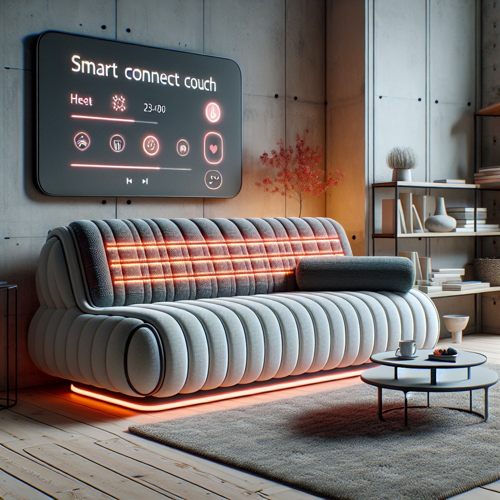 smart connected heated couch with app control