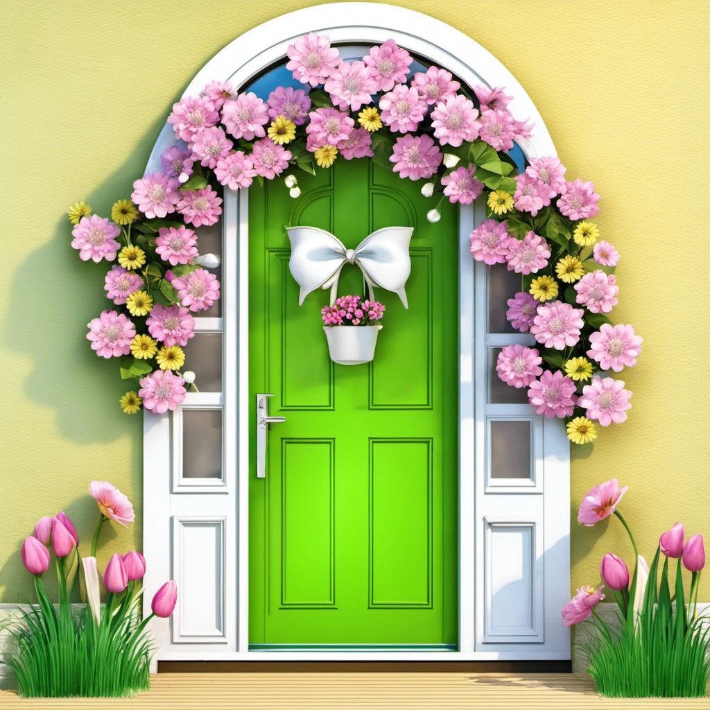 spring flower door cover