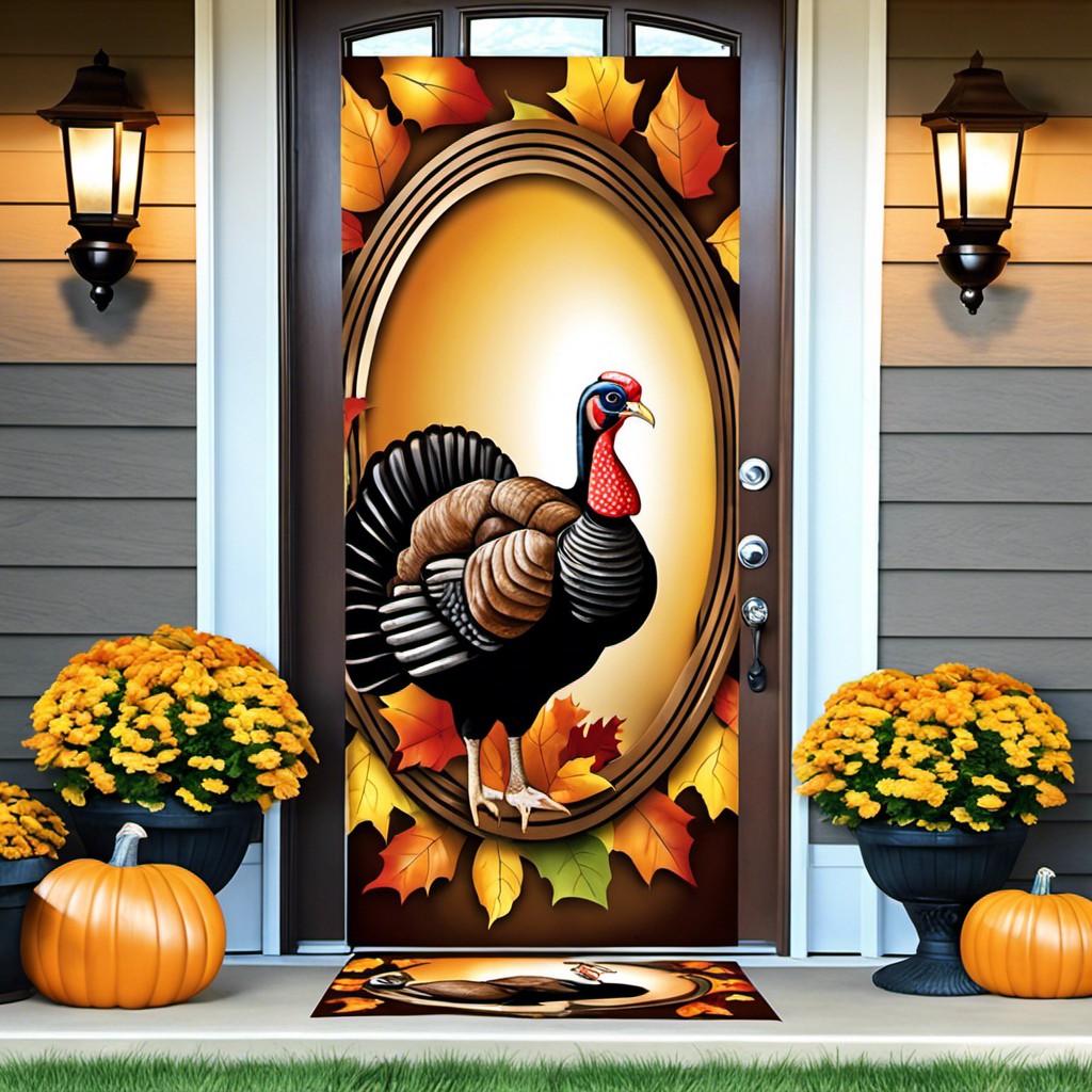 thanksgiving turkey door cover
