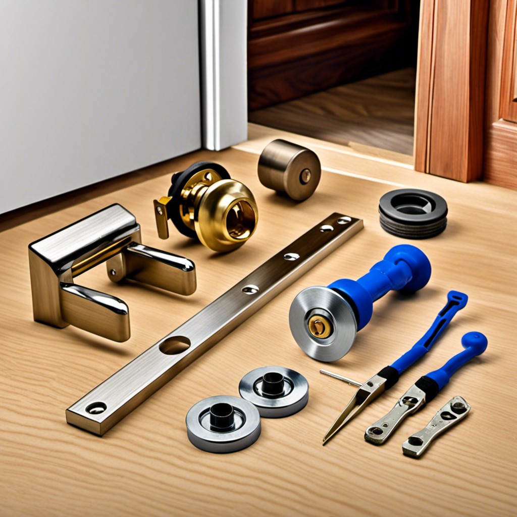 tools amp materials for pocket door handle installation