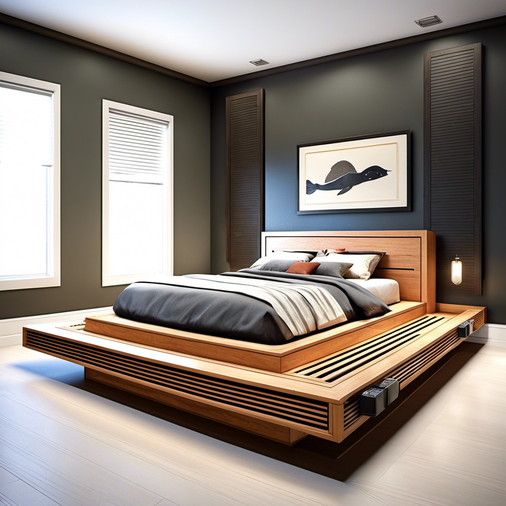 use a platform bed with vented bottom
