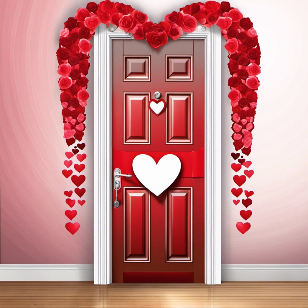 valentines heart door cover