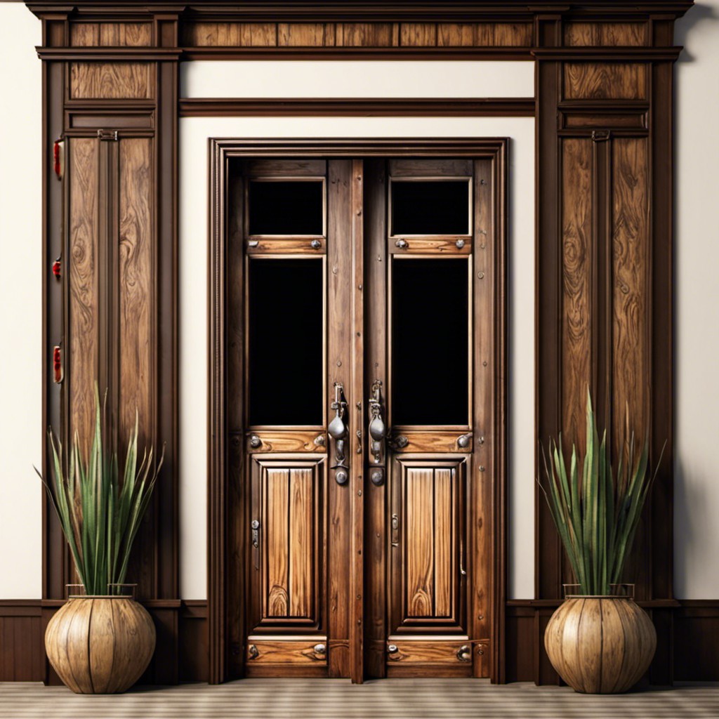 vintage wood saloon style doors